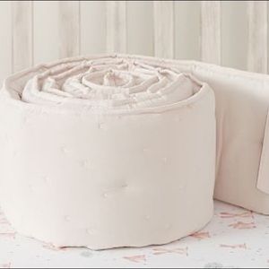 Pottery barn kids. Finley Crib Bumper in Blush